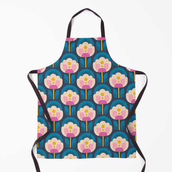 Item preview, 3750C - vibrant retro Scandi peonies pattern designed and sold by RouCouCou.