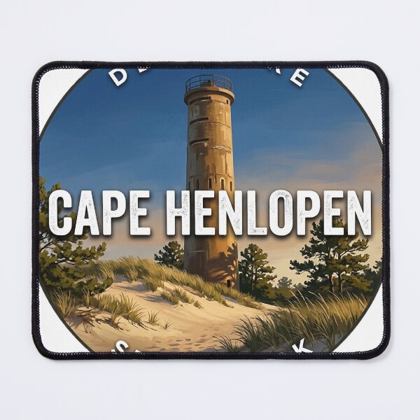 Item preview, Cape Henlopen State Park Delaware Great Dune Round Badge Sticker designed and sold by DetourDgn.