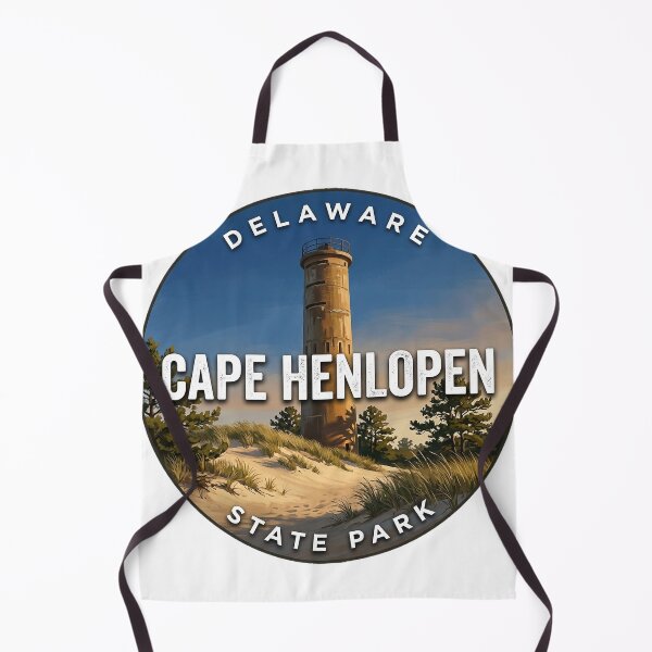 Item preview, Cape Henlopen State Park Delaware Great Dune Round Badge Sticker designed and sold by DetourDgn.