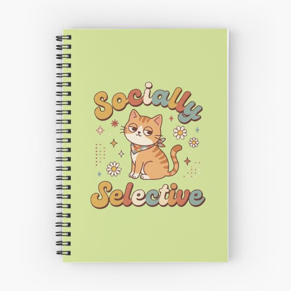 Item preview, Socially Selective – Funny Introvert Quote, Minimalist Aesthetic Sticker designed and sold by WallMuseStudio .