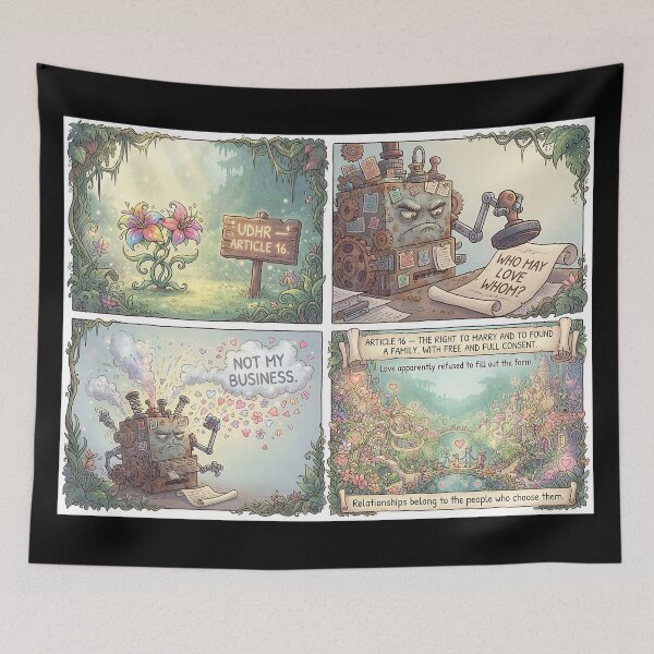Item preview, Love is free: Article 16 defends the right to love. designed and sold by Mianku | Für das Leben.
