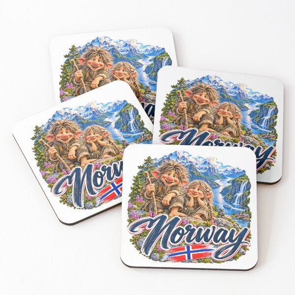 Item preview, Norwegian Trolls – Funny Trolls, Fjords & Scandinavian Fairytale World designed and sold by Wandervogel123.