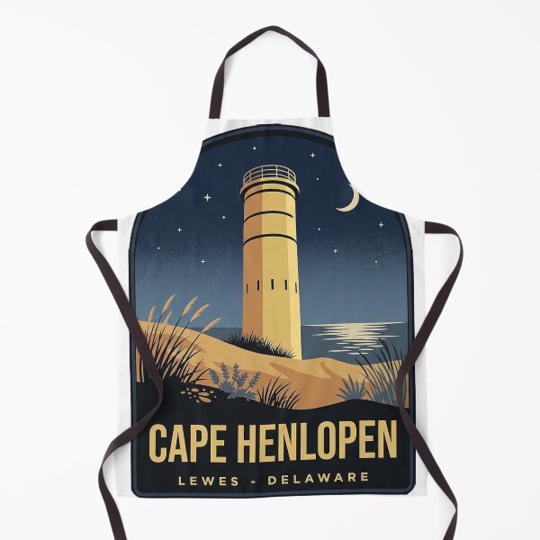 Item preview, Cape Henlopen State Park Delaware Night Dunes Vintage Badge Sticker designed and sold by DetourDgn.