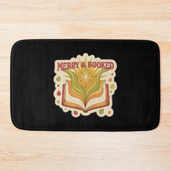 Item preview, Merry & Booked - Retro 70s Christmas Book Art designed and sold by TheCalmEdit.