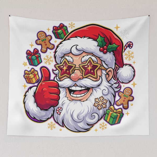 Item preview, Merry Christmas Jolly Santa Claus Classic Festive Holiday Graphic designed and sold by JOSUQ.