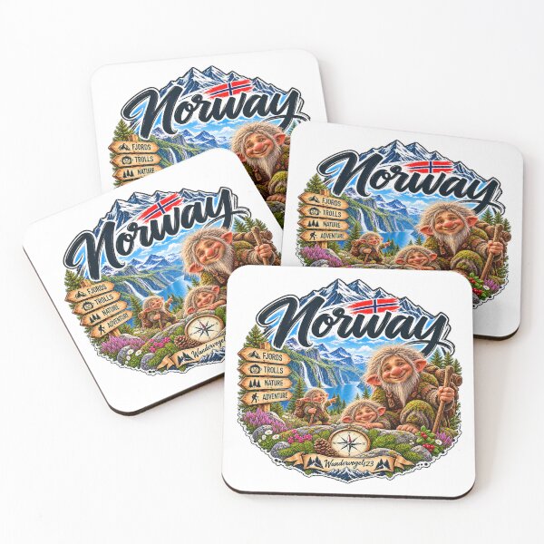 Item preview, Norwegian Trolls – Funny Troll Family Fjords & Nordic Fairytale World designed and sold by Wandervogel123.