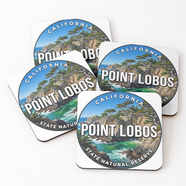 Item preview, Point Lobos California Emerald Cove Round Badge Sticker designed and sold by DetourDgn.