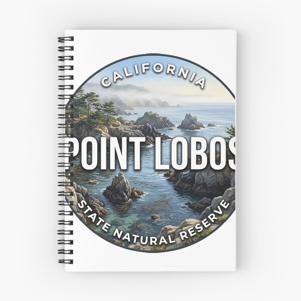 Item preview, Point Lobos California Foggy Coast Round Badge Sticker designed and sold by DetourDgn.