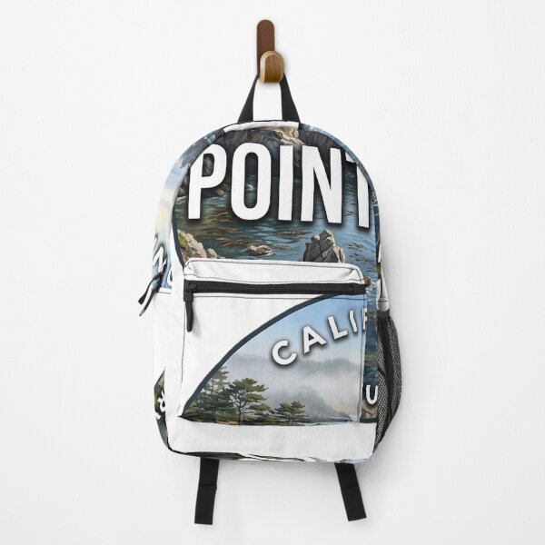 Item preview, Point Lobos California Foggy Coast Round Badge Sticker designed and sold by DetourDgn.