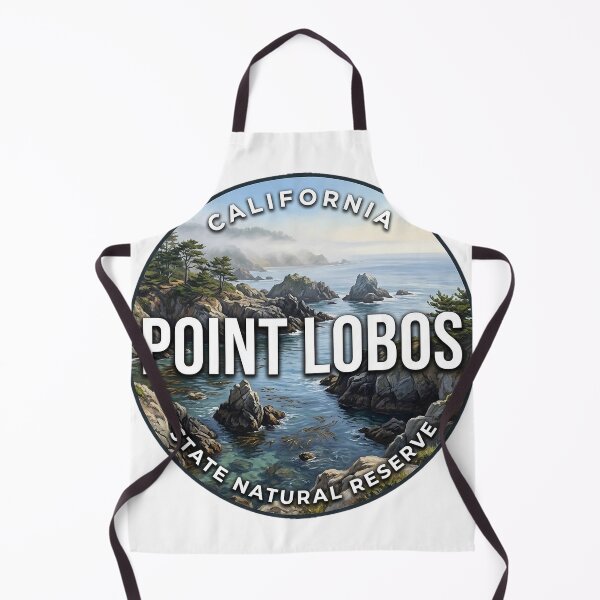 Item preview, Point Lobos California Foggy Coast Round Badge Sticker designed and sold by DetourDgn.