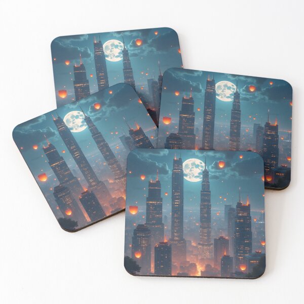 Item preview, Lanterns Over the City Moon designed and sold by nhk999.