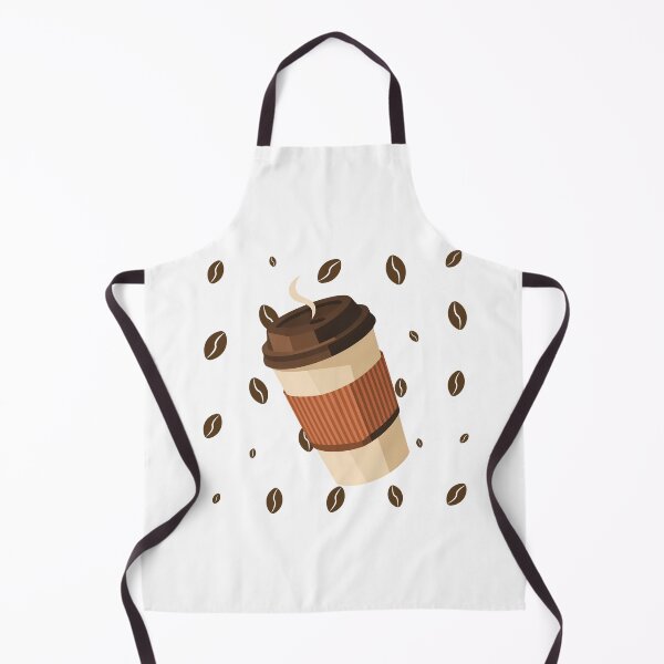 Item preview, Cute Takeaway Coffee Cup and Coffee Beans Illustration designed and sold by Appu6667.