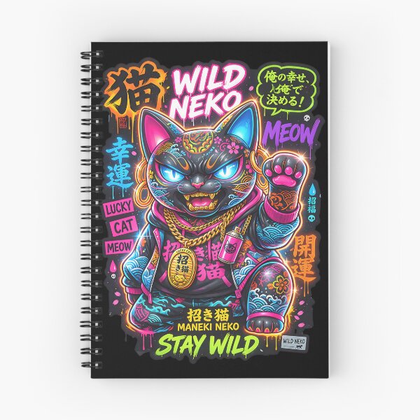 Item preview, Neon Maneki Neko – Japanese Street Graffiti 2 designed and sold by RH Design Lab.