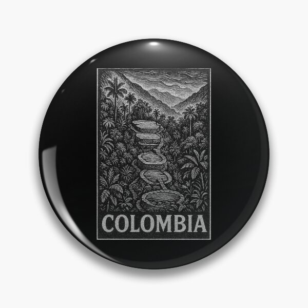 Item preview, Colombia Linocut Style  designed and sold by Thistle-TShop.