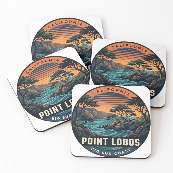 Item preview, Point Lobos California Retro Cypress Vintage Badge Sticker designed and sold by DetourDgn.