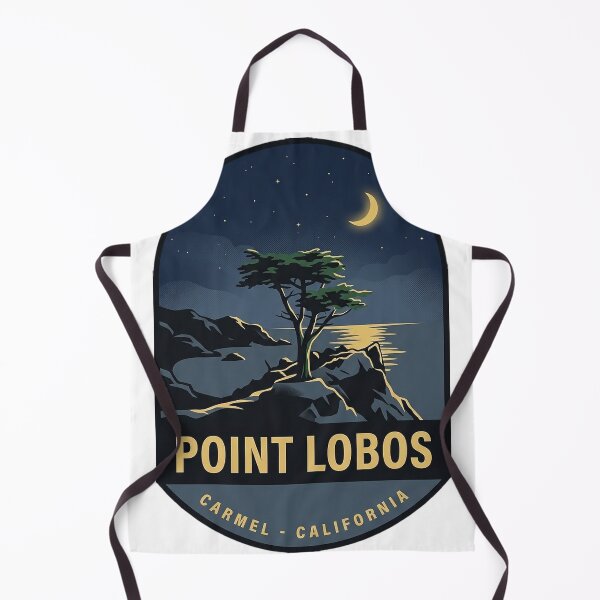 Item preview, Point Lobos California Night Cypress Vintage Badge Sticker designed and sold by DetourDgn.