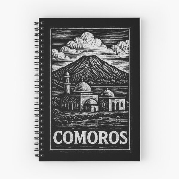 Item preview, Comoros Linocut Style  designed and sold by Thistle-TShop.