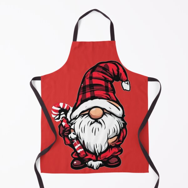 Item preview, Cute Christmas Gnome Red Plaid Hat Candy Cane designed and sold by Digital Design Art.