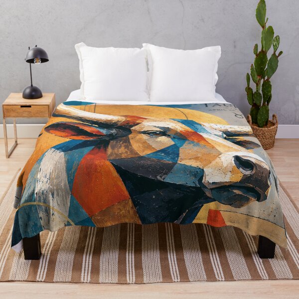 Item preview, Taurus Zodiac Sign Painting – Celestial Bull Artwork designed and sold by GalleryKauffeld.