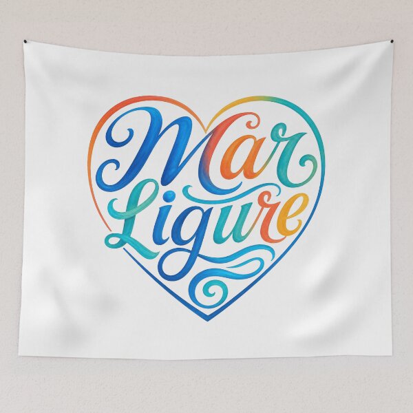 Item preview, Mar Ligure Heart Lettering designed and sold by Beyond Destinations.