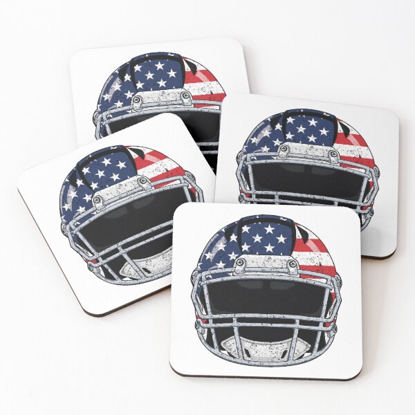 Item preview, Vintage American Flag Football Helmet - Retro Gridiron designed and sold by Marshallamoakohene.