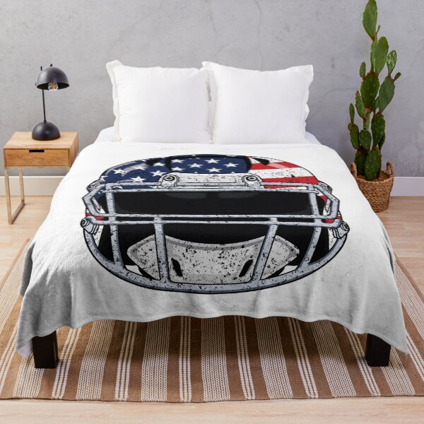 Item preview, Vintage American Flag Football Helmet - Retro Gridiron designed and sold by Marshallamoakohene.