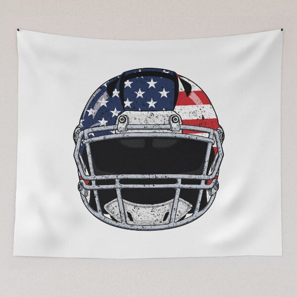 Item preview, Vintage American Flag Football Helmet - Retro Gridiron designed and sold by Marshallamoakohene.