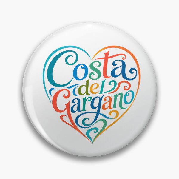 Item preview, Costa del Gargano Heart Lettering designed and sold by Beyond Destinations.