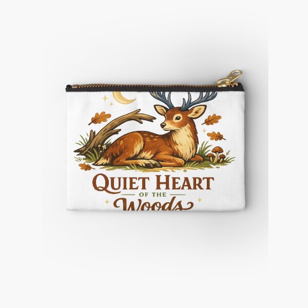 Item preview, Quiet Heart of the Woods Deer Moon Woodland Nature Design designed and sold by inkoutninja.