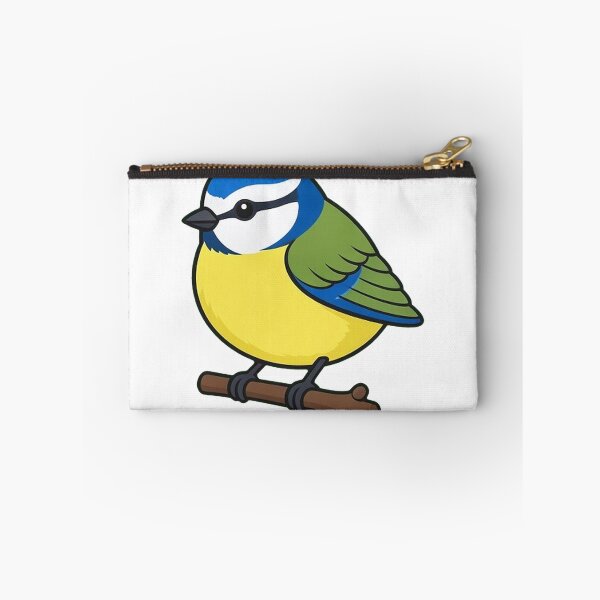 Item preview, Round Blue Tit Perched on Short Garden Twig designed and sold by Northroom Studio.