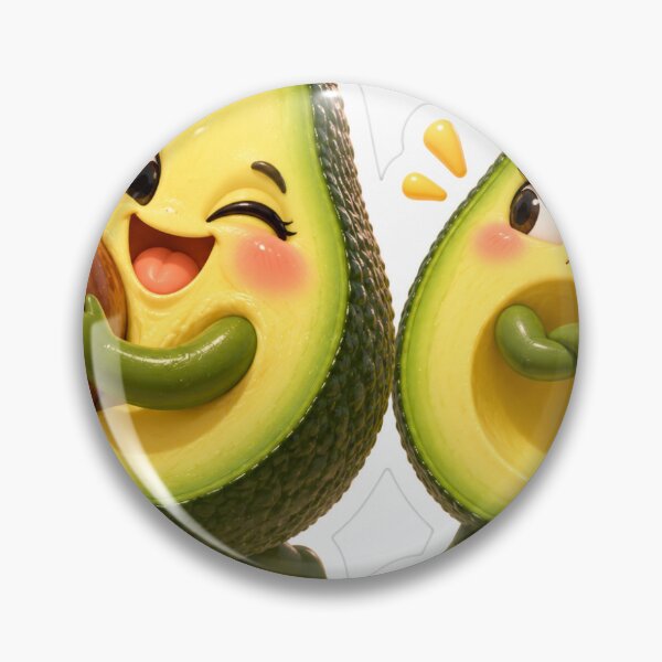 Item preview, Avocado Halves Fighting Over the Pit designed and sold by MolaMío.