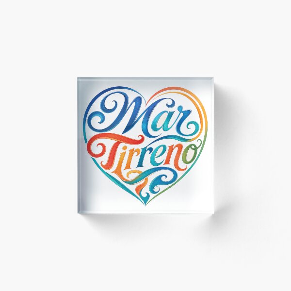 Artikelvorschau, Ich liebe Mar Tirreno | Herzschriftzug entworfen und verkauft von Beyond Destinations.