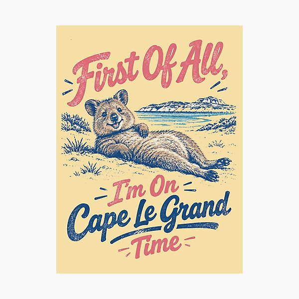 Item preview, First Of All Cape Le Grand Time Quokka Beach designed and sold by Yellowriversss.