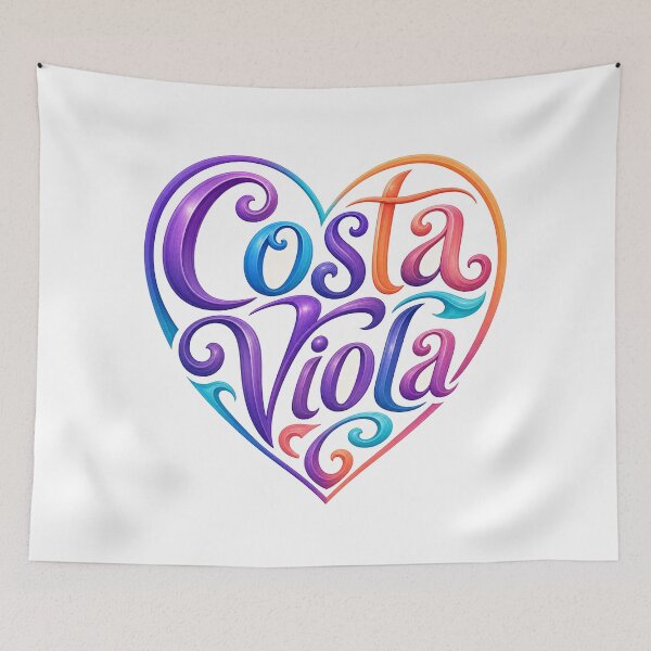 Item preview, I love Costa Viola | Heart Lettering designed and sold by Beyond Destinations.