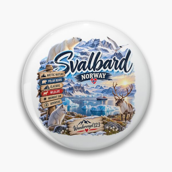 Aperçu de l'œuvre Svalbard Spitzberg – Ours polaires, glaciers et aventure arctique - Design vintage créée et vendue par Wandervogel123.