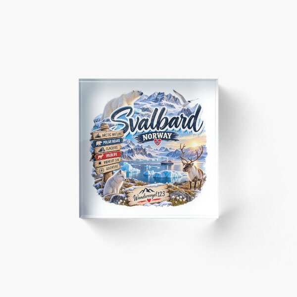 Item preview, Svalbard Spitsbergen – Osos polares, glaciares y aventura ártica. Diseño vintage. designed and sold by Wandervogel123.