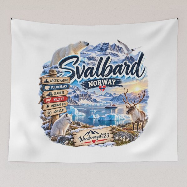 Item preview, Svalbard Spitsbergen – Polar Bears, Glaciers & Arctic Adventure Vintage Design designed and sold by Wandervogel123.