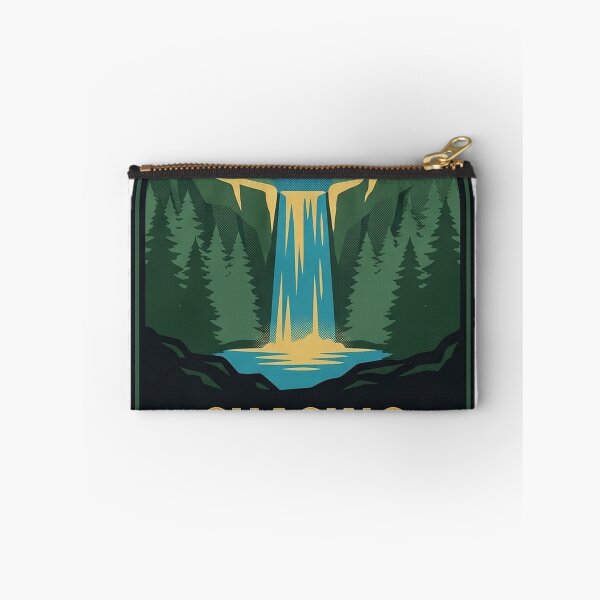 Item preview, Chasing Waterfalls Night Falls Vintage Hiking Badge Sticker designed and sold by DetourDgn.