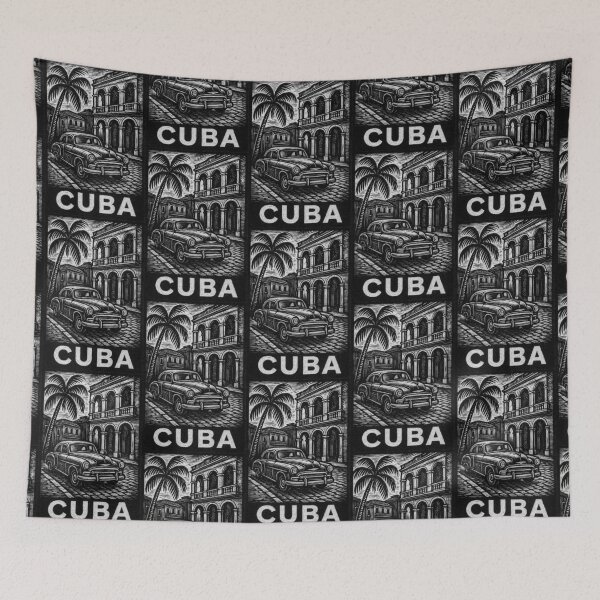 Aperçu de l'œuvre Style de linogravure cubaine créée et vendue par Thistle-TShop.