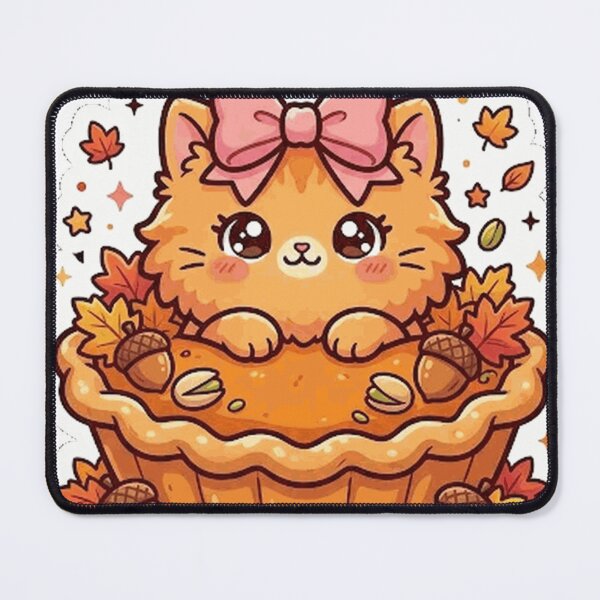 Item preview, Cute Pumpkin Pie Cat Fall Thanksgiving Kawaii Pumpkin Spice Sticker designed and sold by Winkmark.