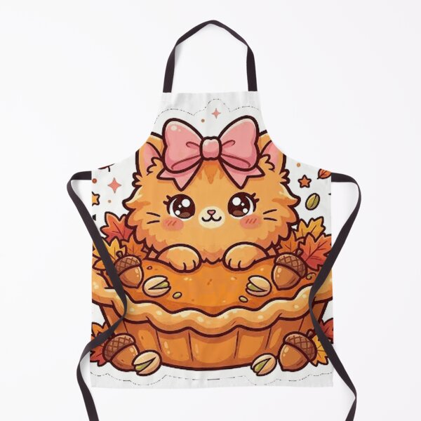 Item preview, Cute Pumpkin Pie Cat Fall Thanksgiving Kawaii Pumpkin Spice Sticker designed and sold by Winkmark.
