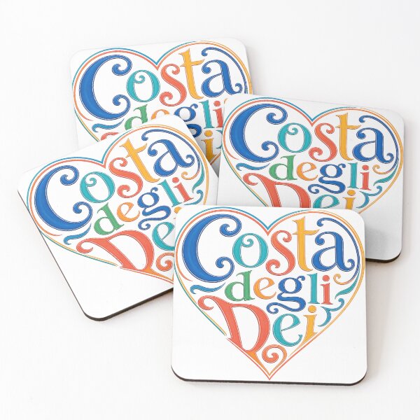 Item preview, I love Costa degli Dei | Heart Lettering designed and sold by Beyond Destinations.