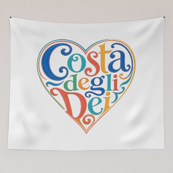 Item preview, I love Costa degli Dei | Heart Lettering designed and sold by Beyond Destinations.