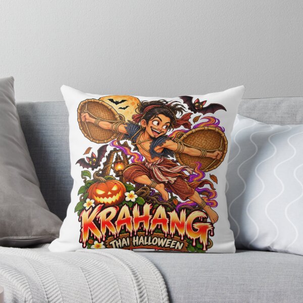 Item preview, Thai Halloween Krahang – Flying Ghost Under Full Moon designed and sold by Pali's shop.