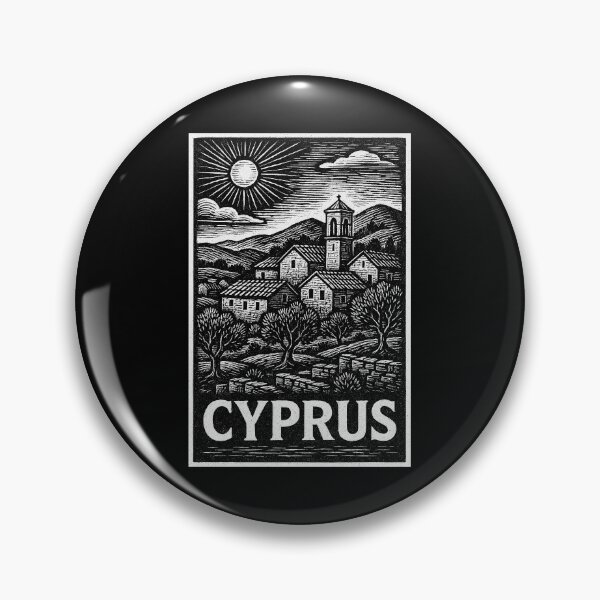 Item preview, Cyprus Linocut Style  designed and sold by Thistle-TShop.