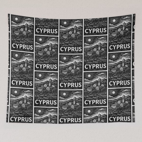 Item preview, Cyprus Linocut Style  designed and sold by Thistle-TShop.