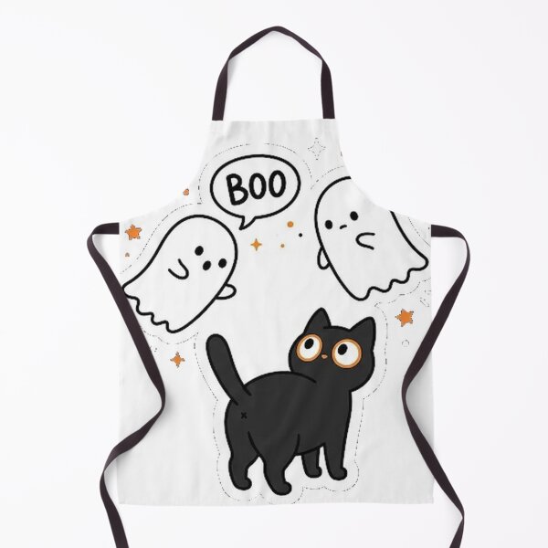 Item preview, Ghosts & Cat Boo Halloween Sticker designed and sold by LoveyBug78.