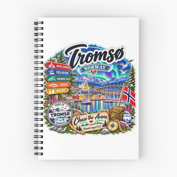 Artikelvorschau, Tromsø Norwegen – Polarlichter Eismeerkathedrale & Aurora Borealis Vintage Design entworfen und verkauft von Wandervogel123.