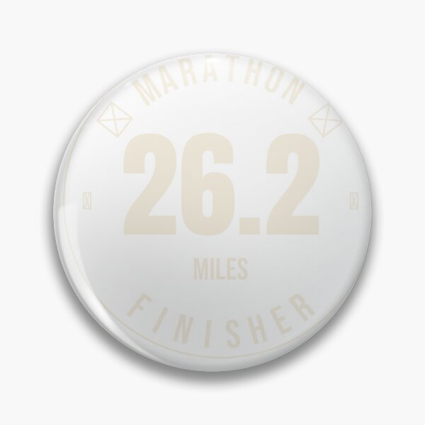 Item preview, 26.2 Marathon Finisher Badge | Vintage Running Design designed and sold by 1. Stride Supply.