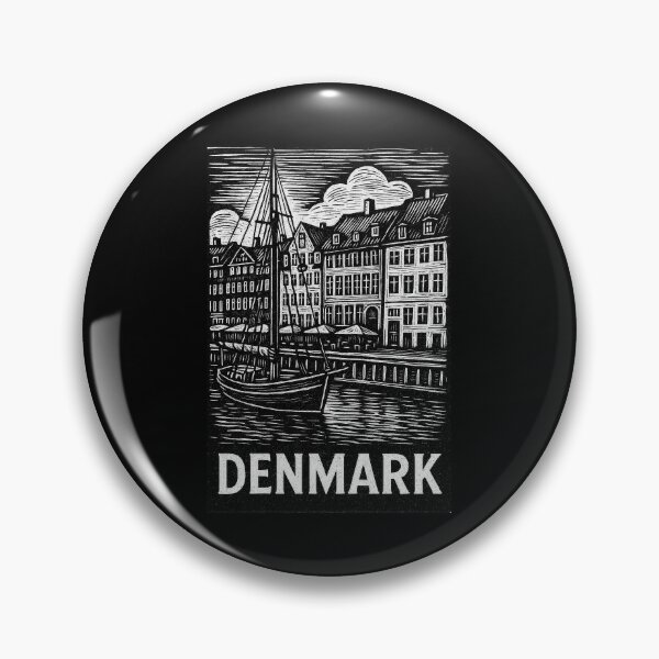 Item preview, Denmark Linocut Style  designed and sold by Thistle-TShop.